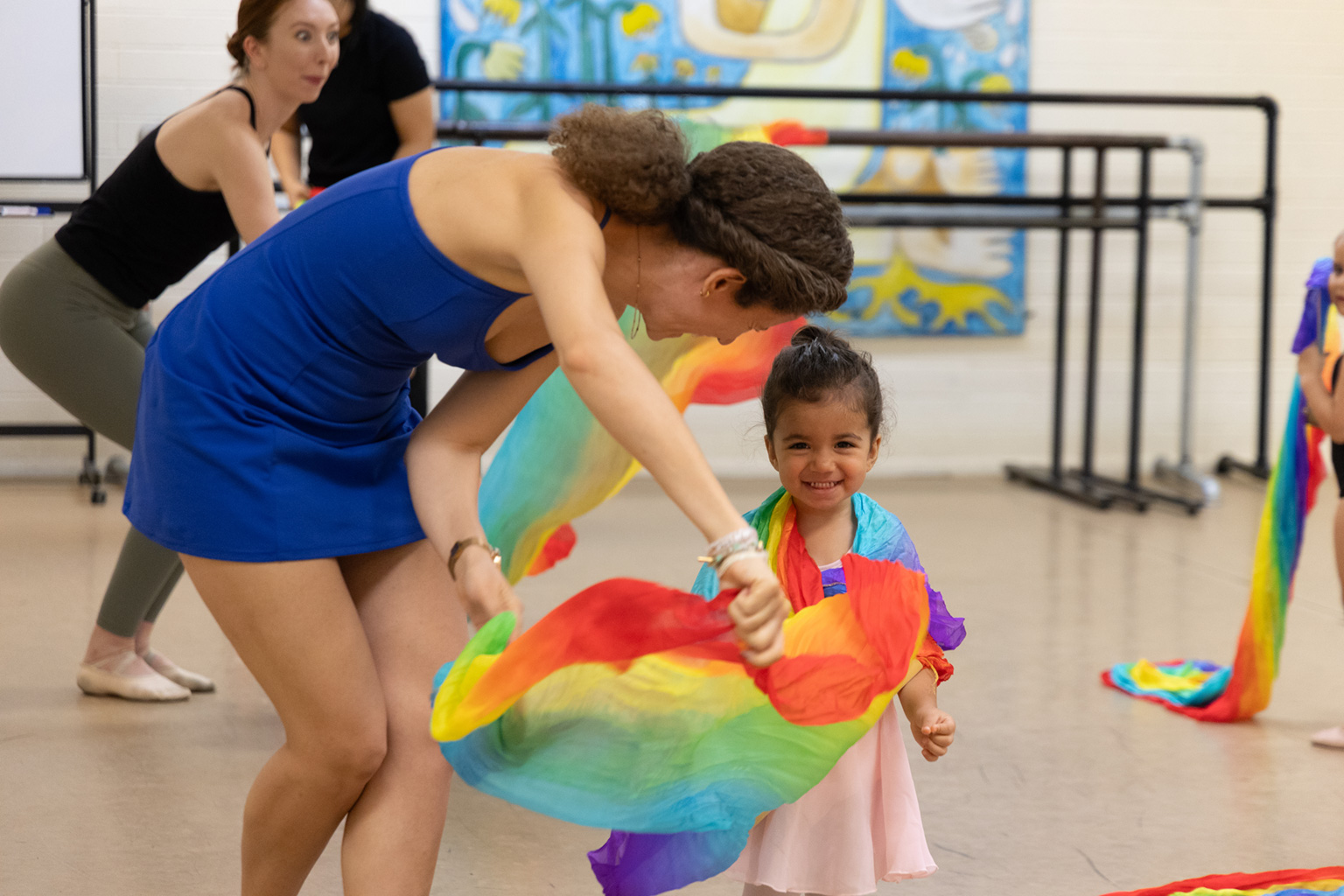 Ballet Tucson instructors with young students.