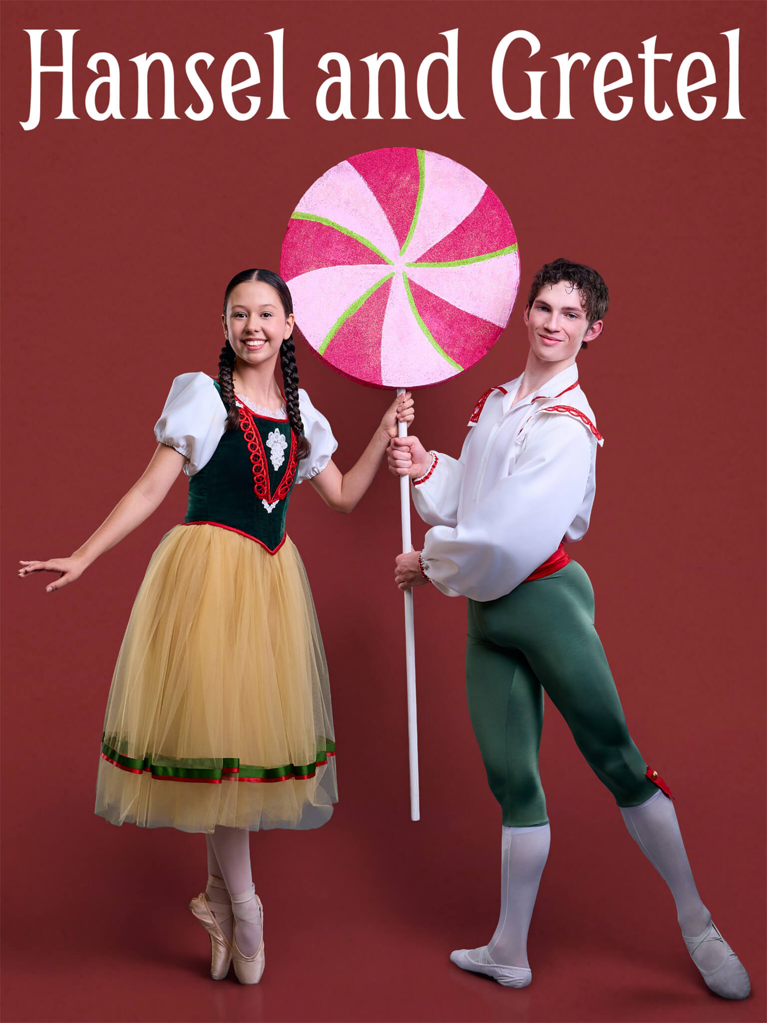 Two Ballet Tucson dancers as Hansel and Gretel.