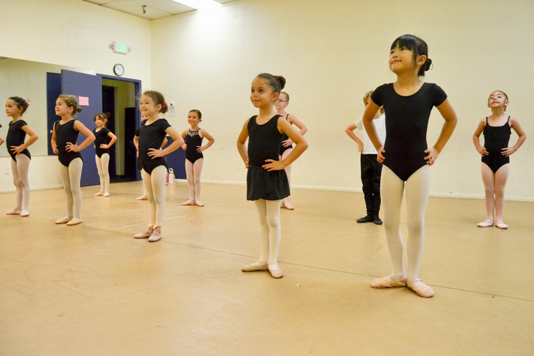 Kids Dance Camp students in class