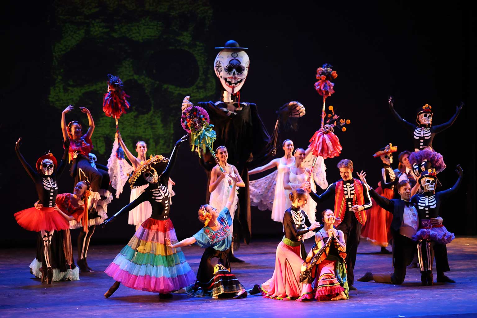Ballet Tucson dancers performing Spirit Garden on stage.