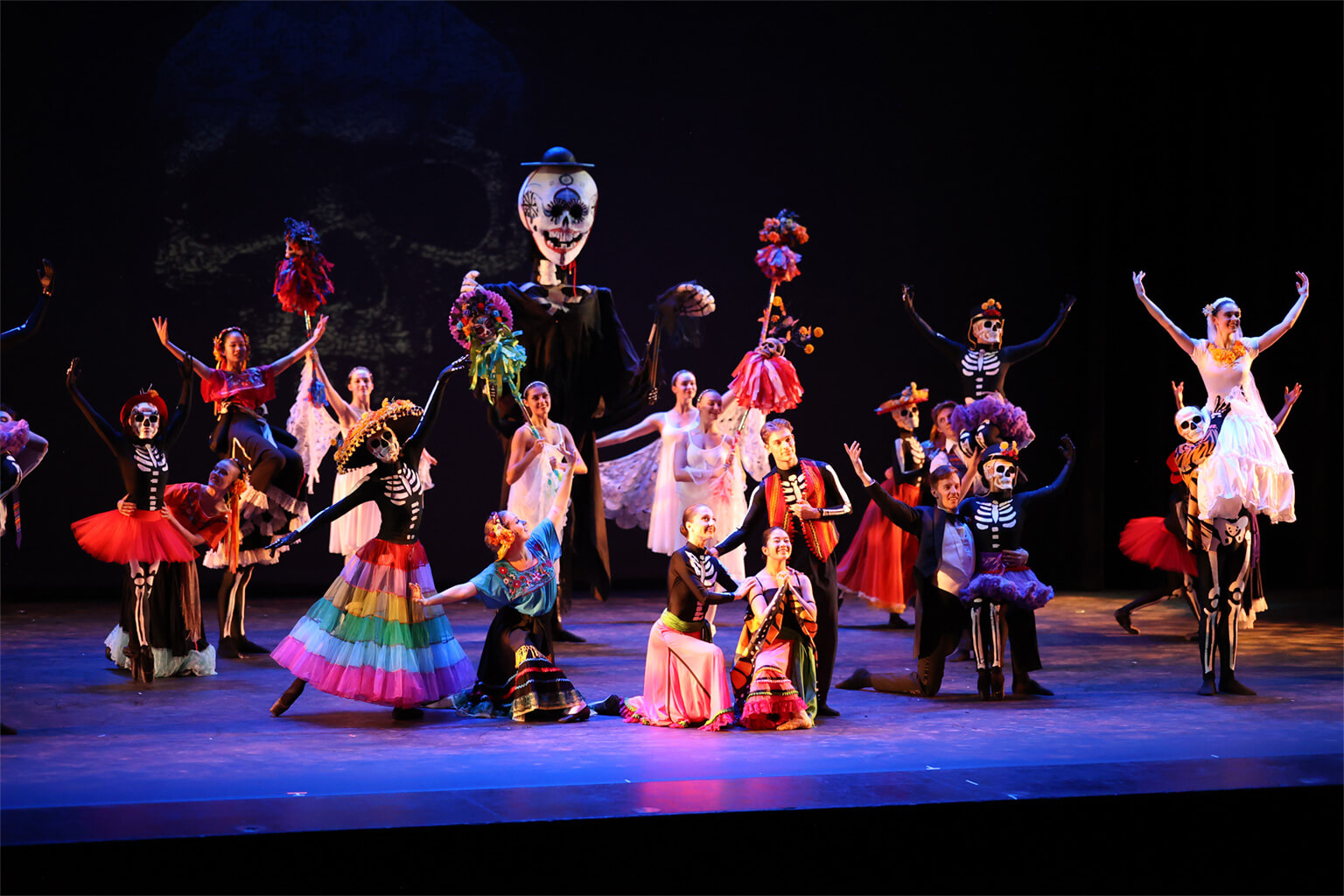 Ballet Tucson dancers performing Spirit Garden on stage.